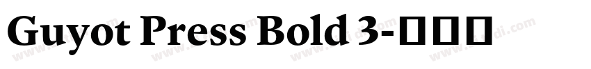 Guyot Press Bold 3字体转换